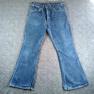 Vintage Levis 646 0217 Orange Tab Bell Bottom Jeans Mens 30x26 Talon 42 Zip 1978